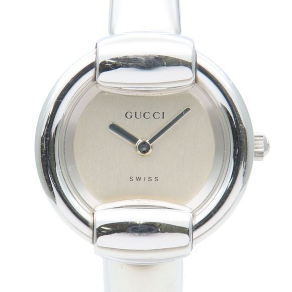 Gucci Women's Watch, 1400L Stainless Steel, Silver Dial - Picture 1 of 10